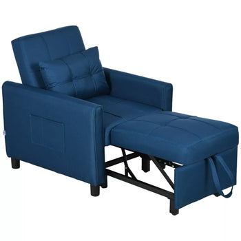 Silas Chair Bed - Blue