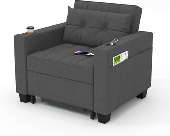 Dart Chair Bed - Dark Gray