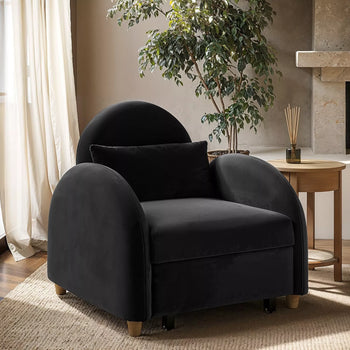 Devin Chair Bed - Dark Grey