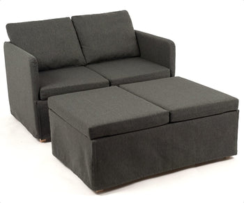 Itzel Double Sofa Bed - Charcoal