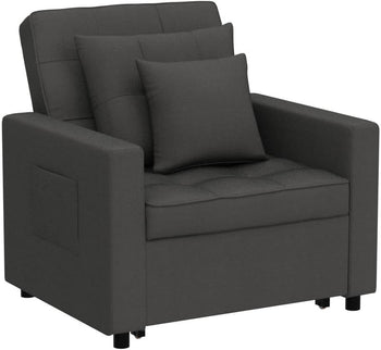 Lyla Chair Bed - Deep Gray