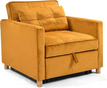 Willa Chair Bed - Mustard