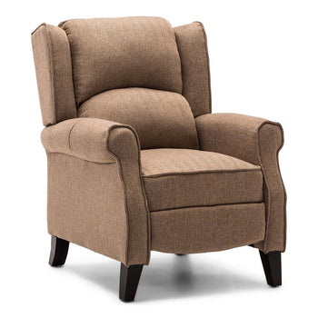 Trista Reclining Chair Bed - Herringbone Beige