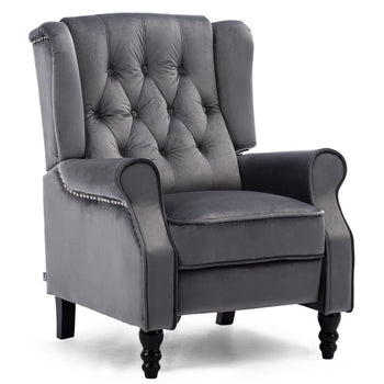 Konie Reclining Chair Bed - Slate Grey